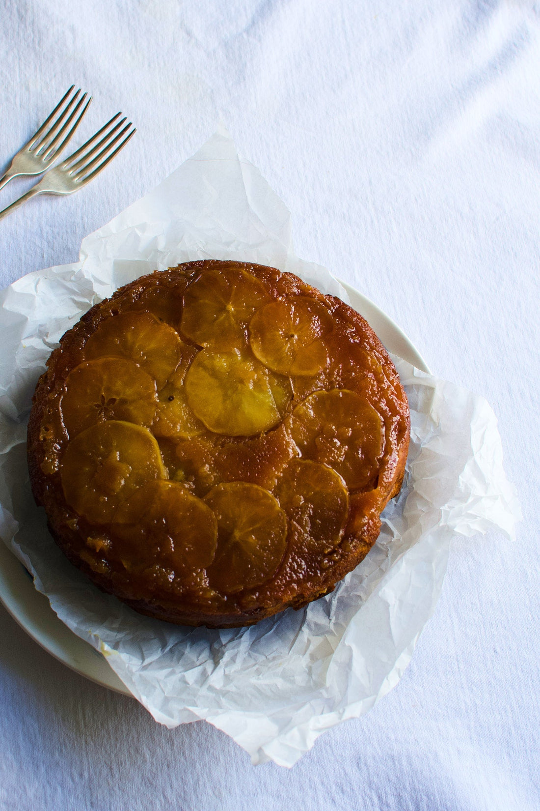 Apple, Ginger, and Golden Syrup Spelt Cake